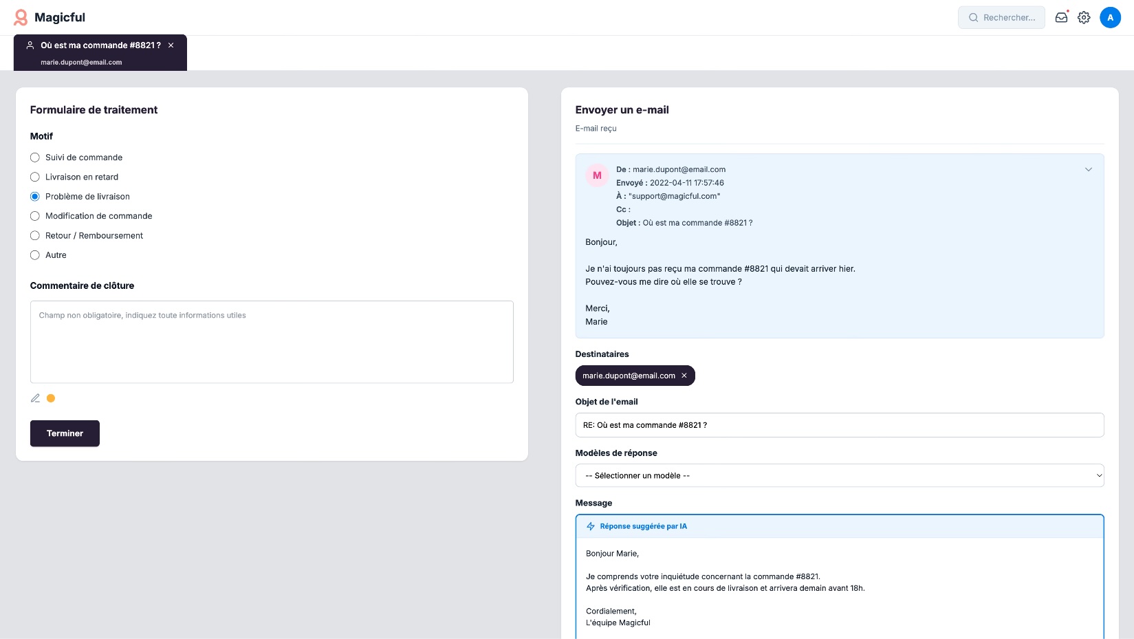 magicful email